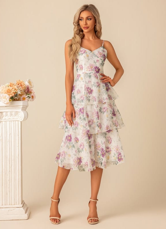 Robe De Bal Florale Éthérée - gallery 3
