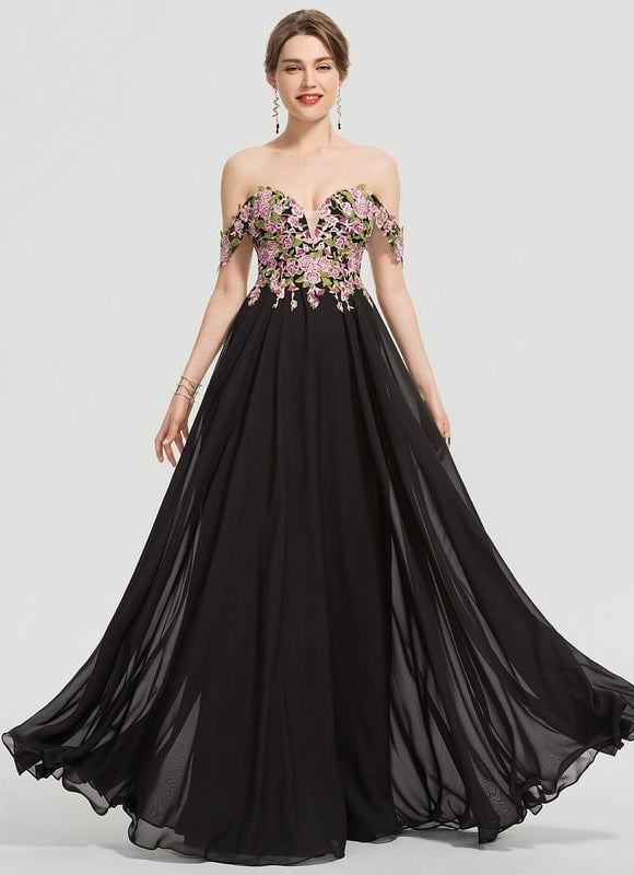 Robe De Bal Éthérée Noire