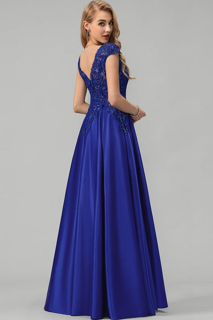 Robe De Bal Satinée Royal - gallery 3