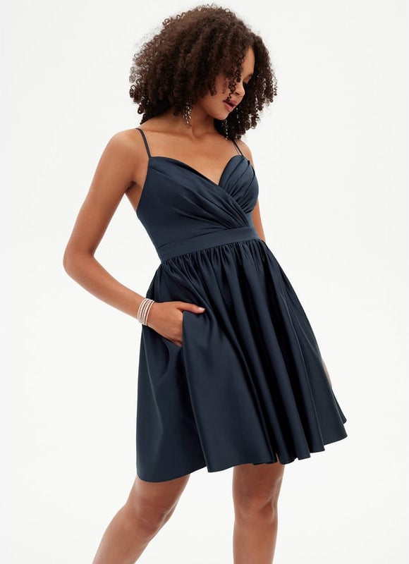 Robe De Bal Satinée Décontractée - gallery 1