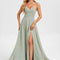 Robe De Bal Longue Fluide Bleu