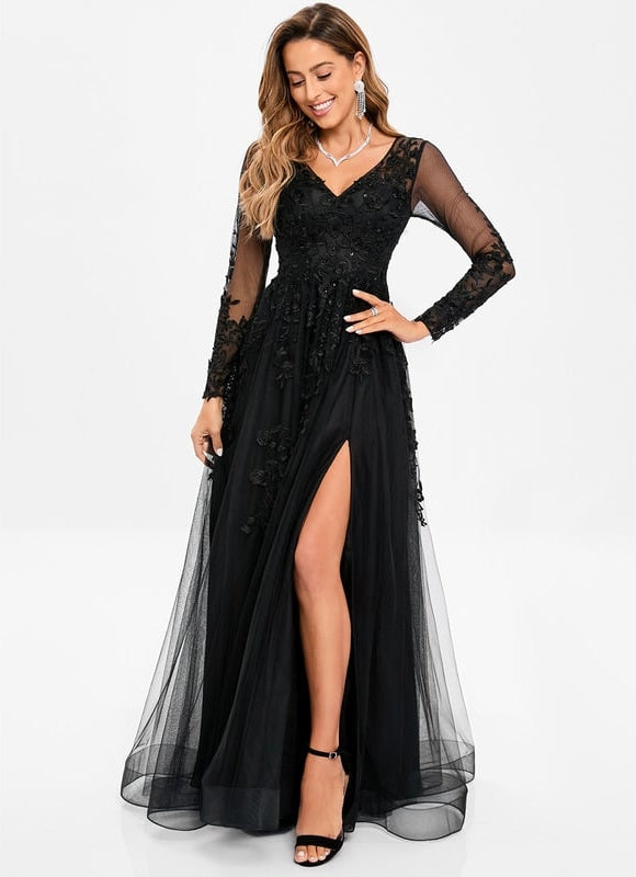Robe De Bal Manche Longue - gallery 6