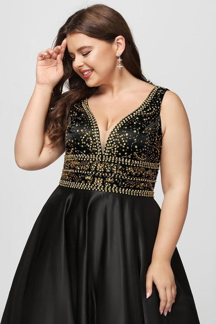 Robe De Bal Satinée Verte - gallery 6