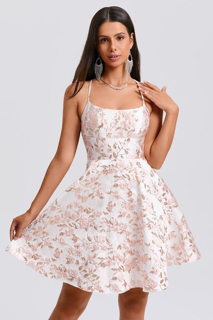 Robe De Bal Florale Rose