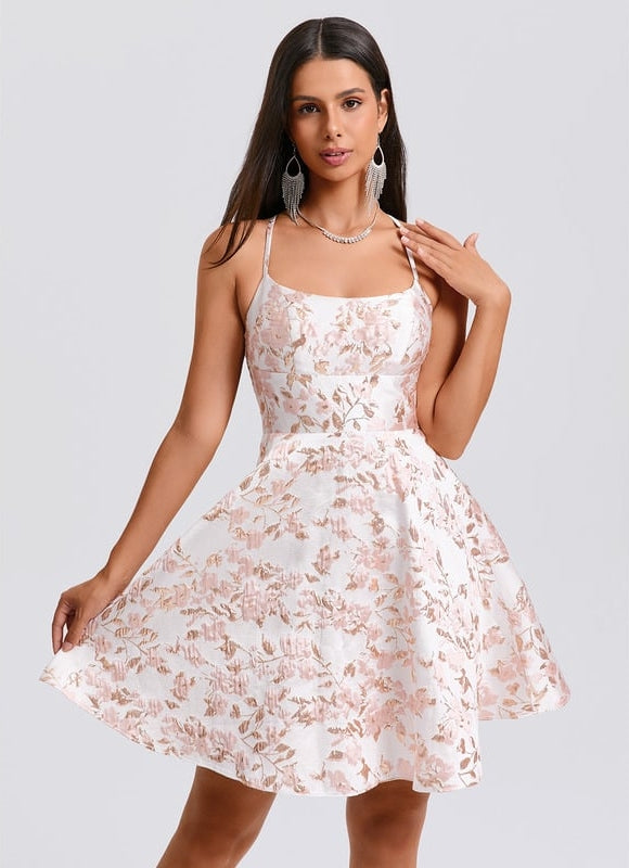 Robe De Bal Florale Rose