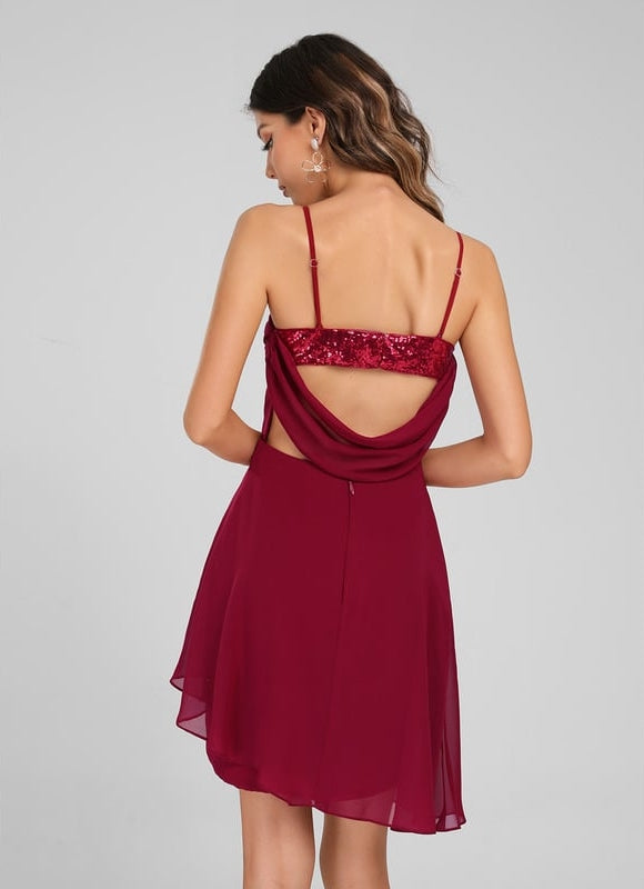 Robe De Bal Éclat Asymétrique - gallery 2