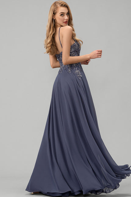Robe De Bal Fluide Ornée - gallery 5