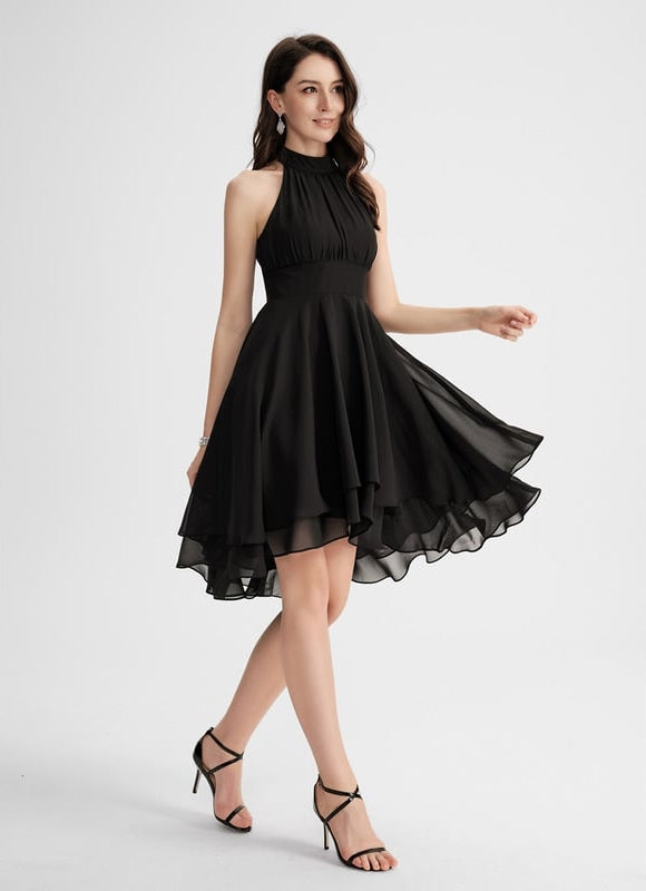 Robe De Bal Noir Flottante - gallery 1