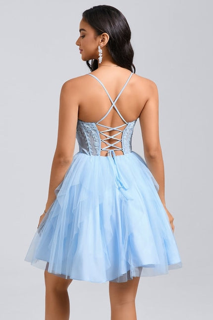 Robe De Bal Tulle Ciel - gallery 2