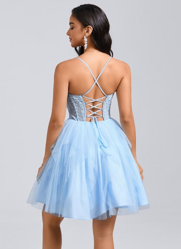 Robe De Bal Tulle Ciel - gallery 2