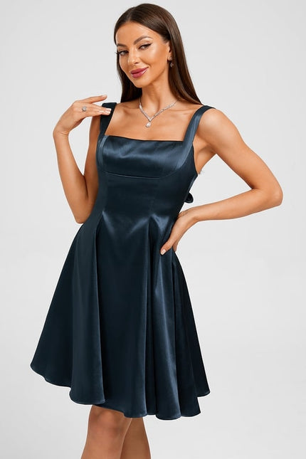Robe De Bal Satin Évasée - gallery 5