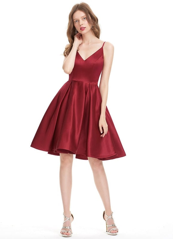 Robe De Bal Cocktail Satinée - gallery 6