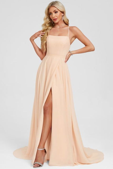 Robe De Bal Pêche Élégante - gallery 3