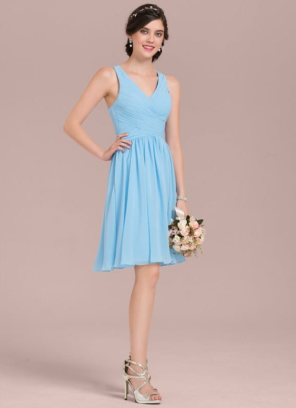 Robe De Bal Mousseline Bordeaux