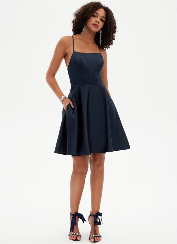 Robe De Bal De Bal En Satin Rose - gallery 3