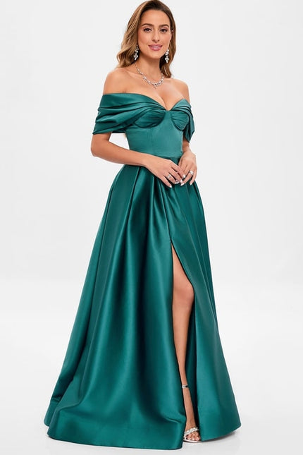 Robe De Bal Émeraude Luminescente - gallery 3