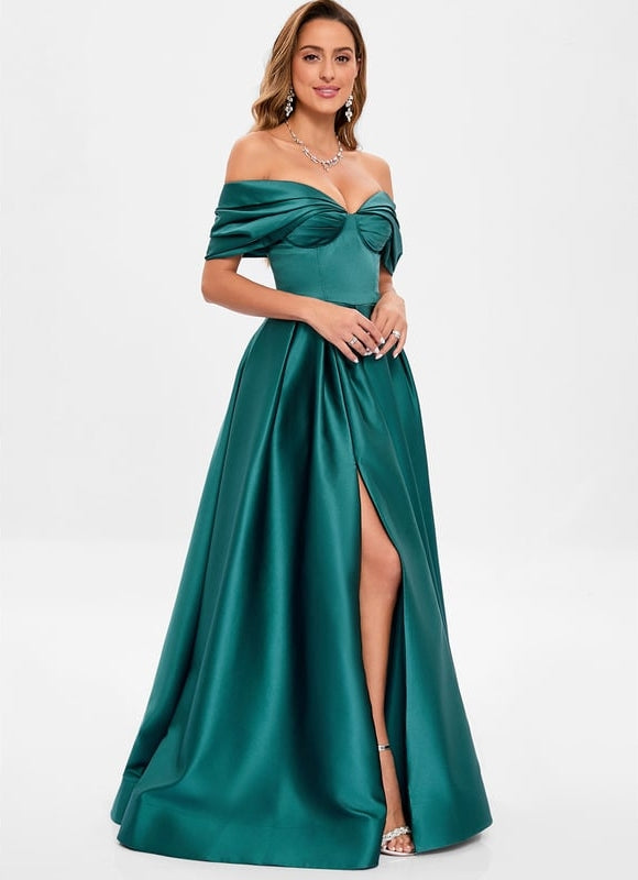 Robe De Bal Émeraude Luminescente - gallery 3