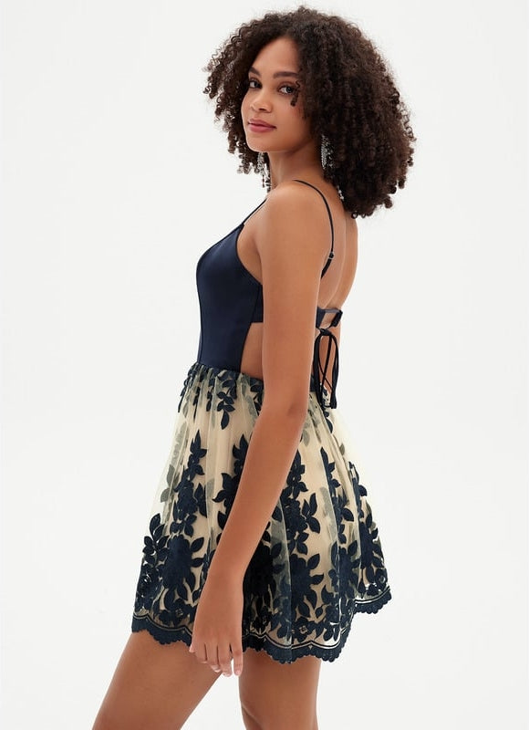 Robe De Bal Tulle Navy - gallery 4