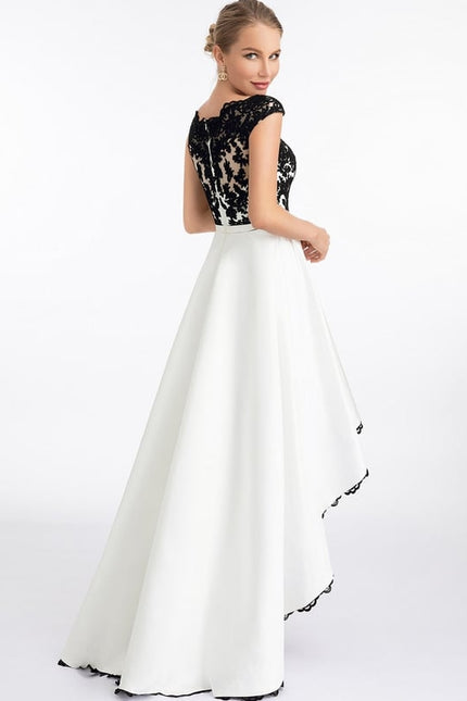 Robe De Bal Asymétrique Dentelle - gallery 2