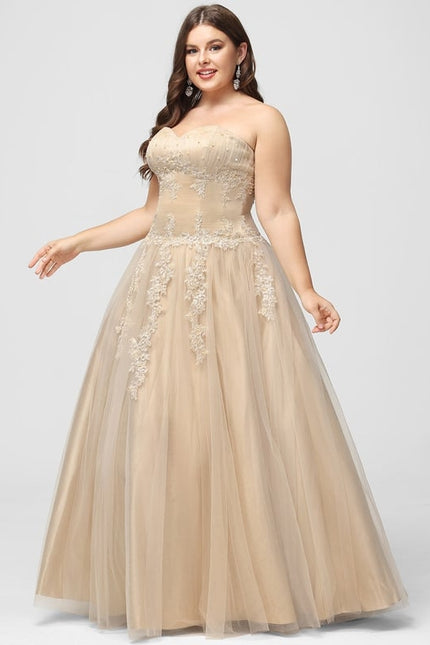 Robe De Bal Tulle Beige - gallery 8