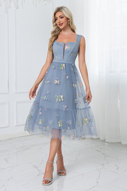 Robe De Bal Émeraude Florale - gallery 6