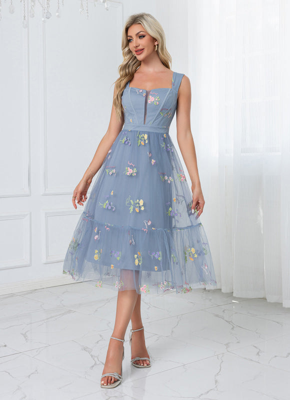 Robe De Bal Émeraude Florale - gallery 6