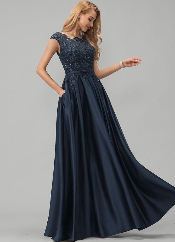 Robe De Bal Gala Satinée Éclat - gallery 1