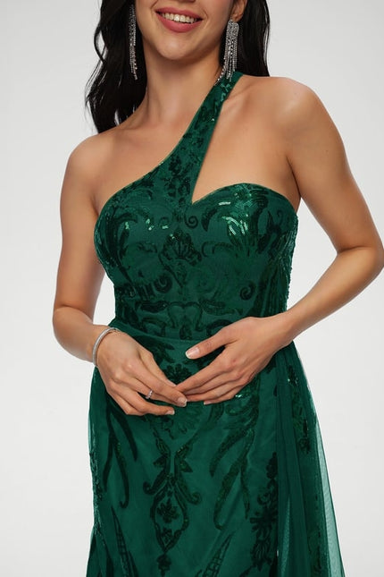 Robe De Bal Verte Étincelante - gallery 4