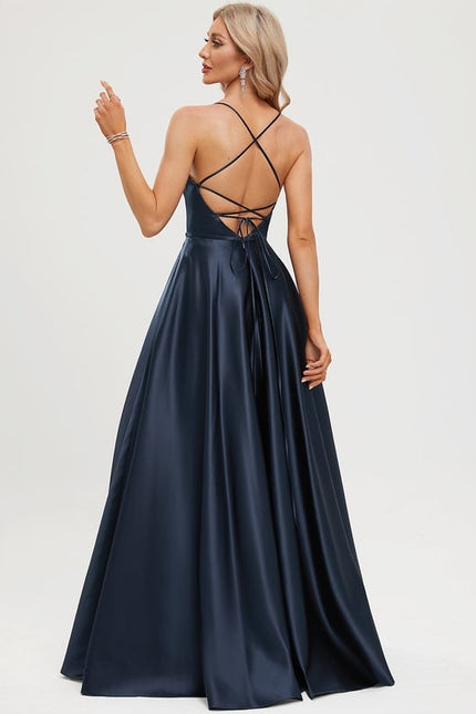 Robe De Bal Satinée Nuit - gallery 4