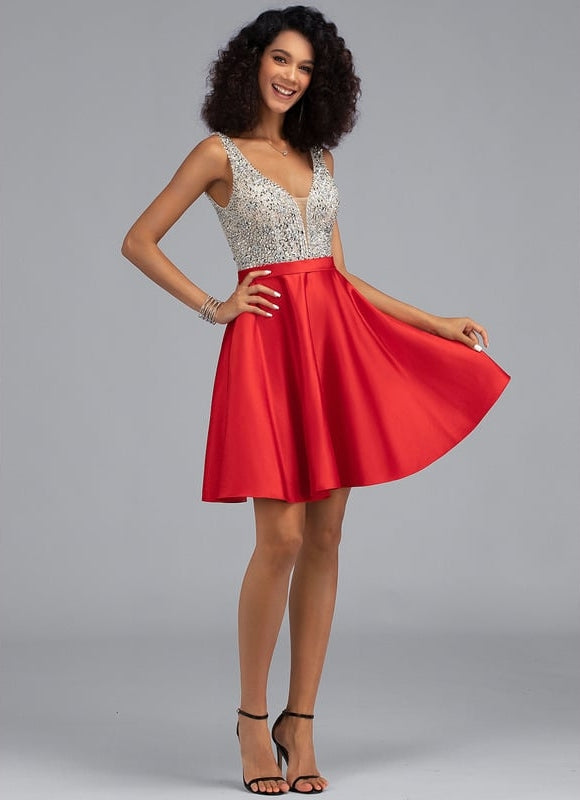 Robe De Bal Éclatante Rouge - gallery 3