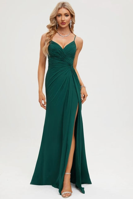 Robe De Bal Émeraude Fluide
