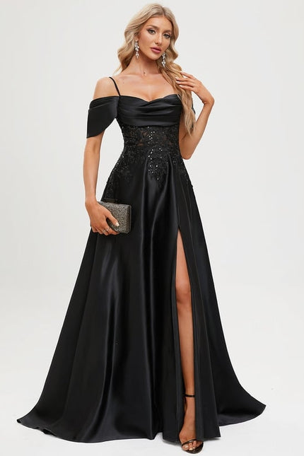 Robe De Bal Éblouissante Satinée - gallery 2