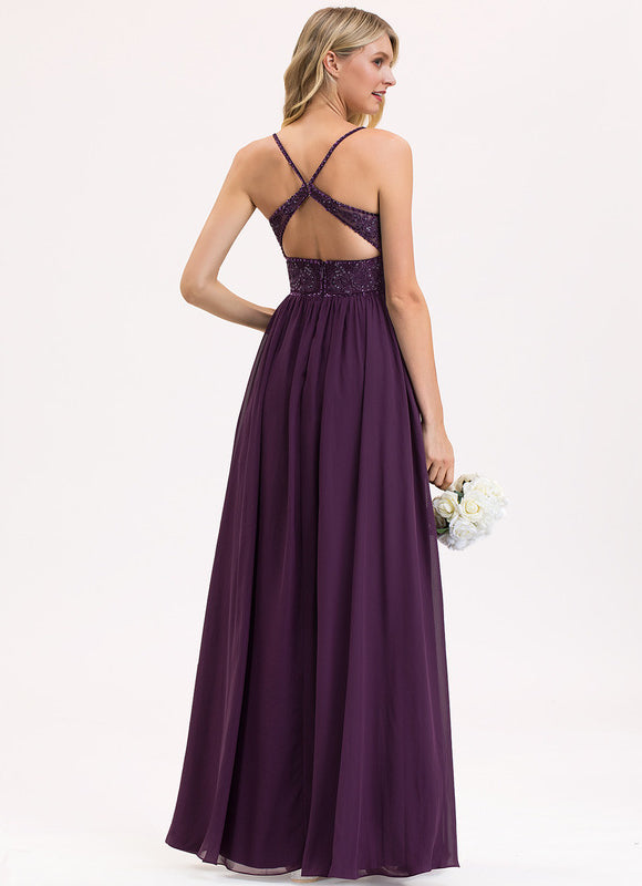 Robe De Bal Violette Brodée - gallery 5