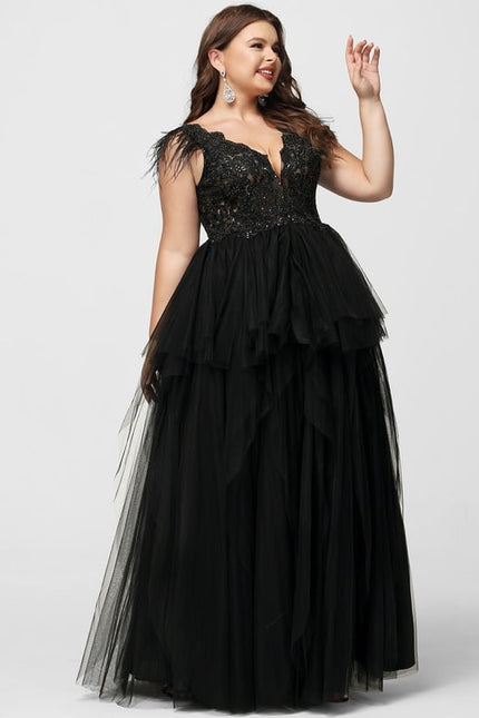Robe De Bal Tulle Plumes - gallery 5