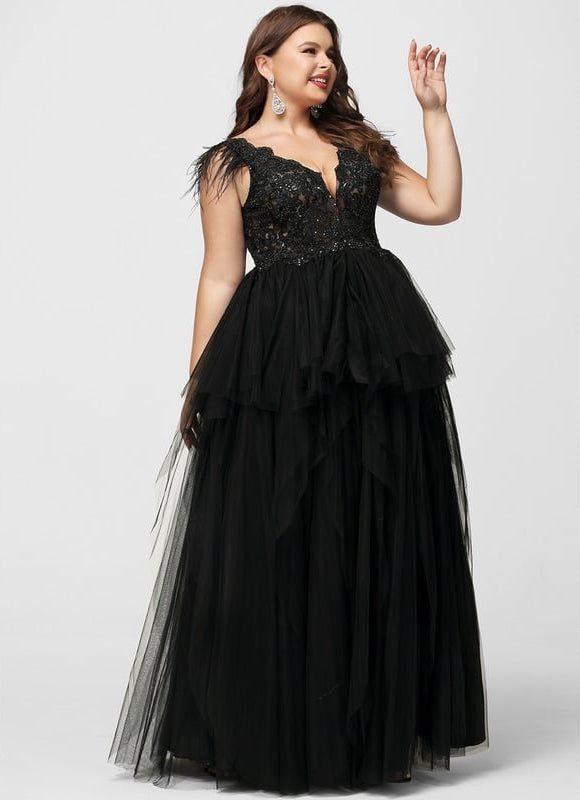 Robe De Bal Tulle Plumes - gallery 5