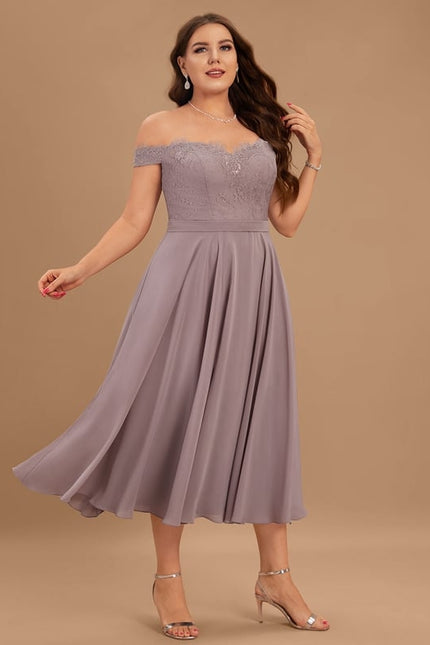 Robe De Bal Lavande Flottante - gallery 5