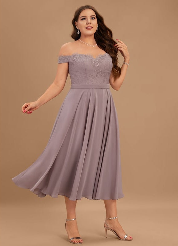 Robe De Bal Lavande Flottante - gallery 5