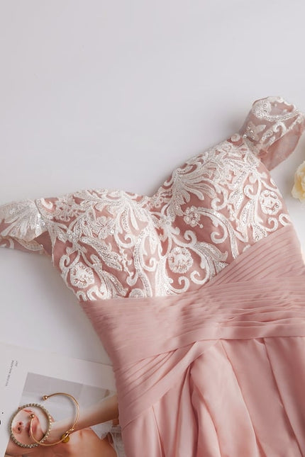 Robe De Bal Asymétrique Brodée - gallery 3