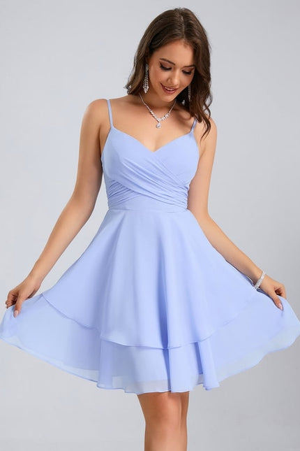 Robe De Bal Col V Marine