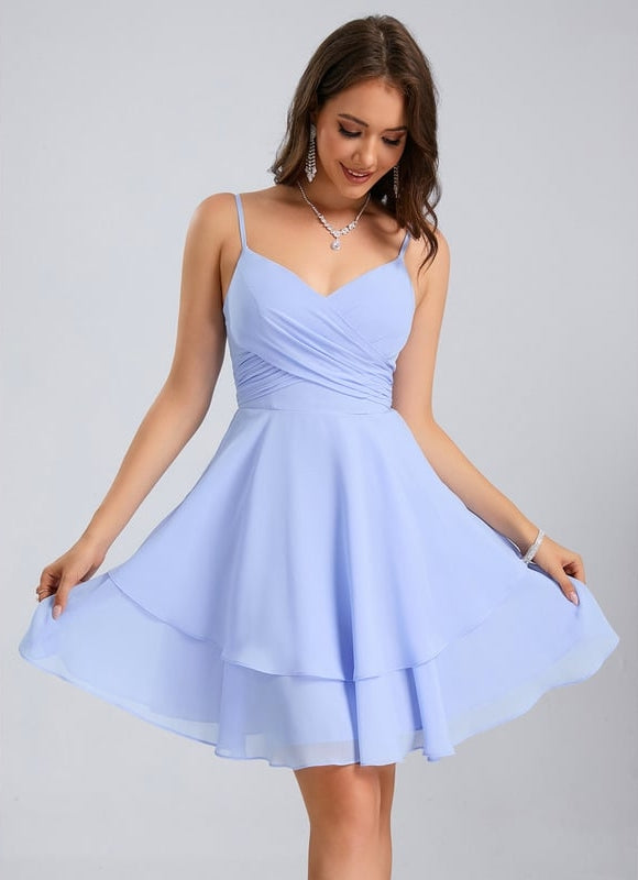 Robe De Bal Col V Marine