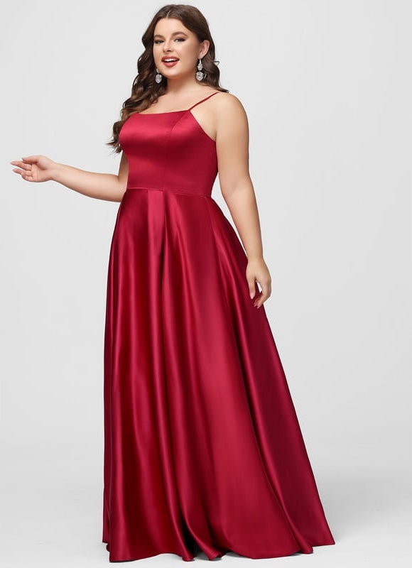 Robe De Bal Satin Noir - gallery 6