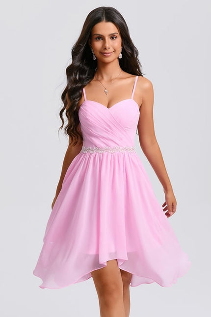 Robe De Bal Mousseline Rose