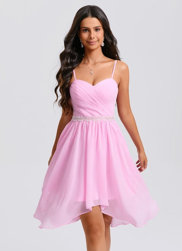 Robe De Bal Mousseline Rose