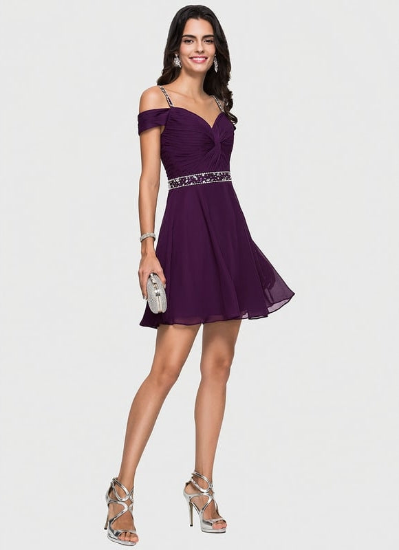 Robe De Bal Courte Étoilée - gallery 4