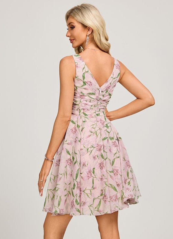 Robe De Bal Col V Fluide - gallery 2