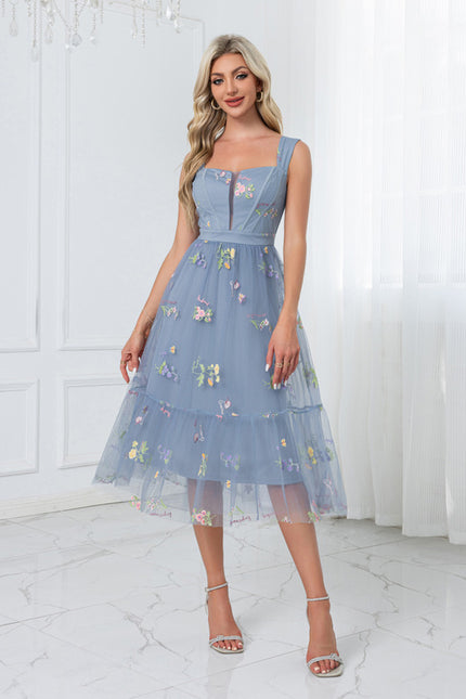 Robe De Bal Émeraude Florale - gallery 8