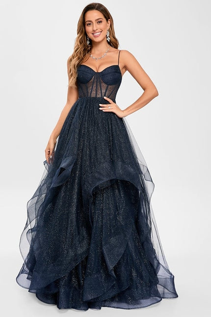 Robe De Bal De Bal Tulle Étoilé - gallery 3