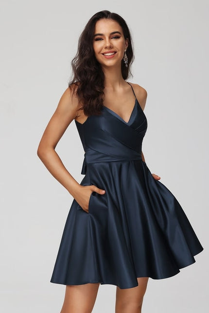 Robe De Bal Satinée Décontractée - gallery 3