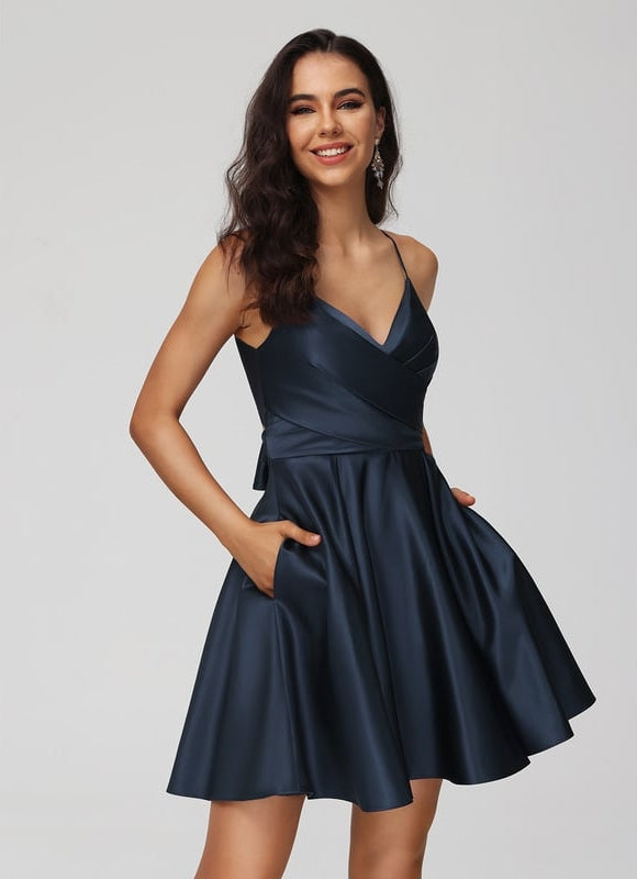 Robe De Bal Satinée Décontractée - gallery 3