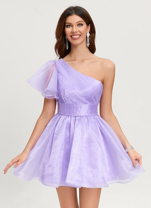 Robe De Bal Asymétrique Légère